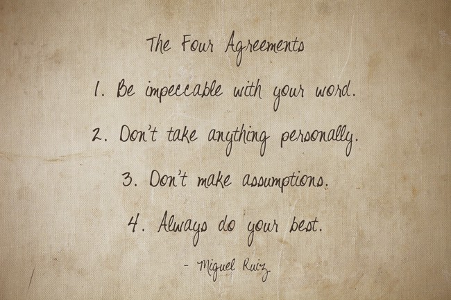 The Four Agreements Be Impeccable With Your Word Quozio