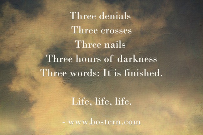 Three Denials Three Crosses Three Nails Three Hours Of Quozio