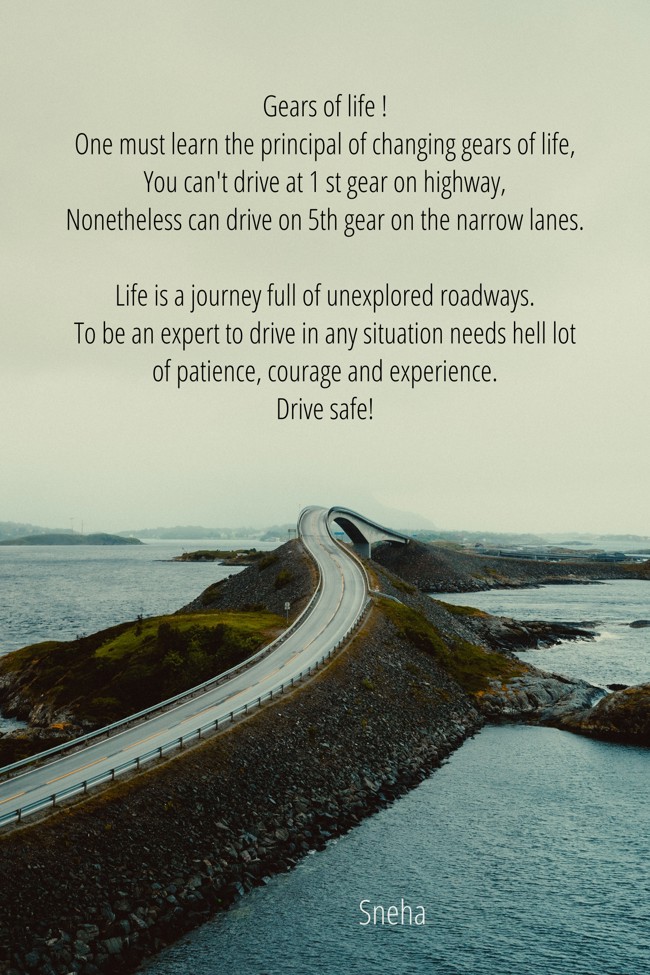 Gears of life ! One must learn the principal of changing Quozio