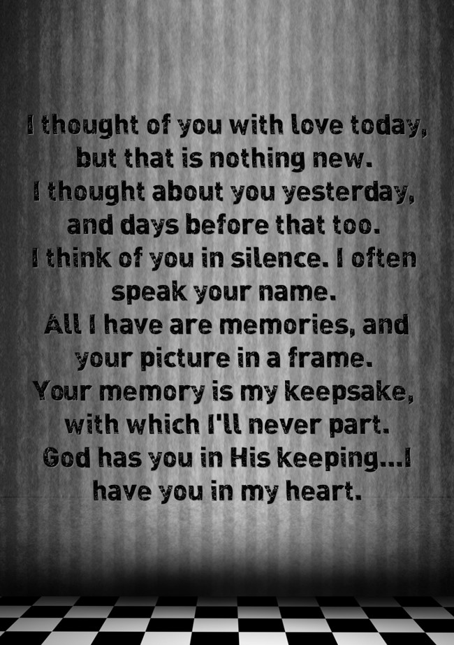 I thought of you with love today, but that is nothing new. - Quozio