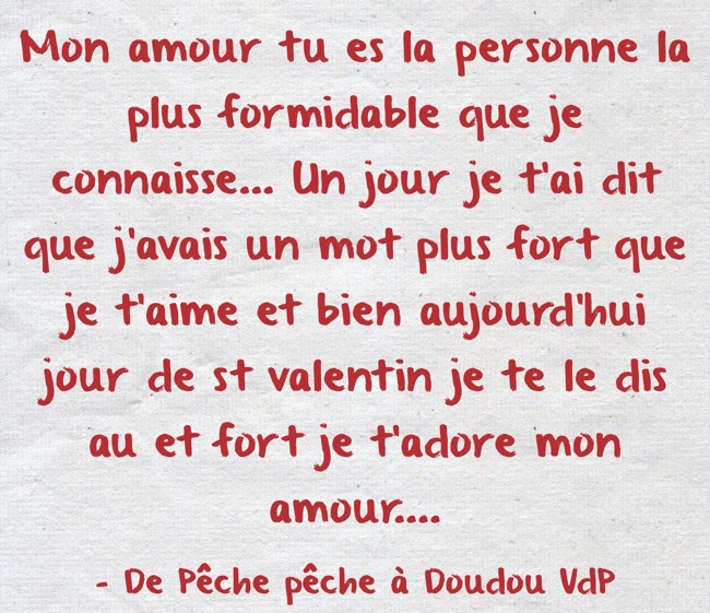 Mon Amour Tu Es La Personne La Plus Formidable Que Je Quozio