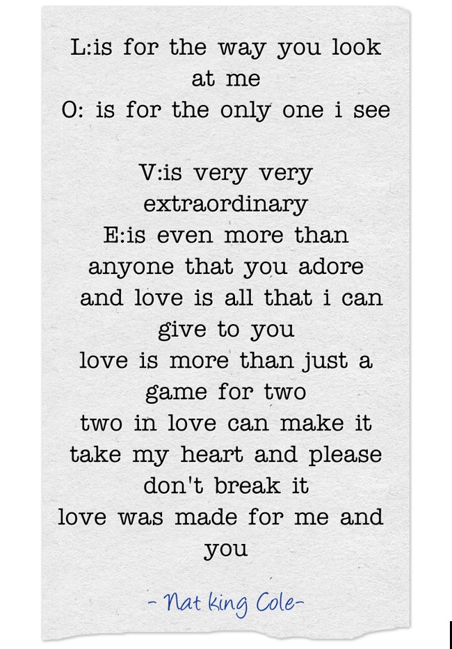 Lis for the way you look at me O is for the only one i Quozio Lis for the way you look at me O is for the only one i Quozio