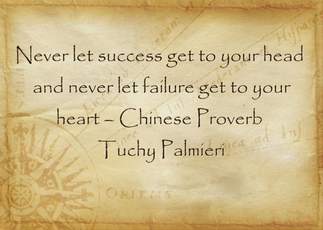 Never let success get to your head and never let failure - Quozio