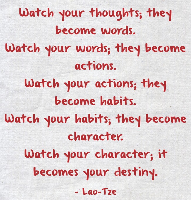 watch your thoughts they become words huge poster