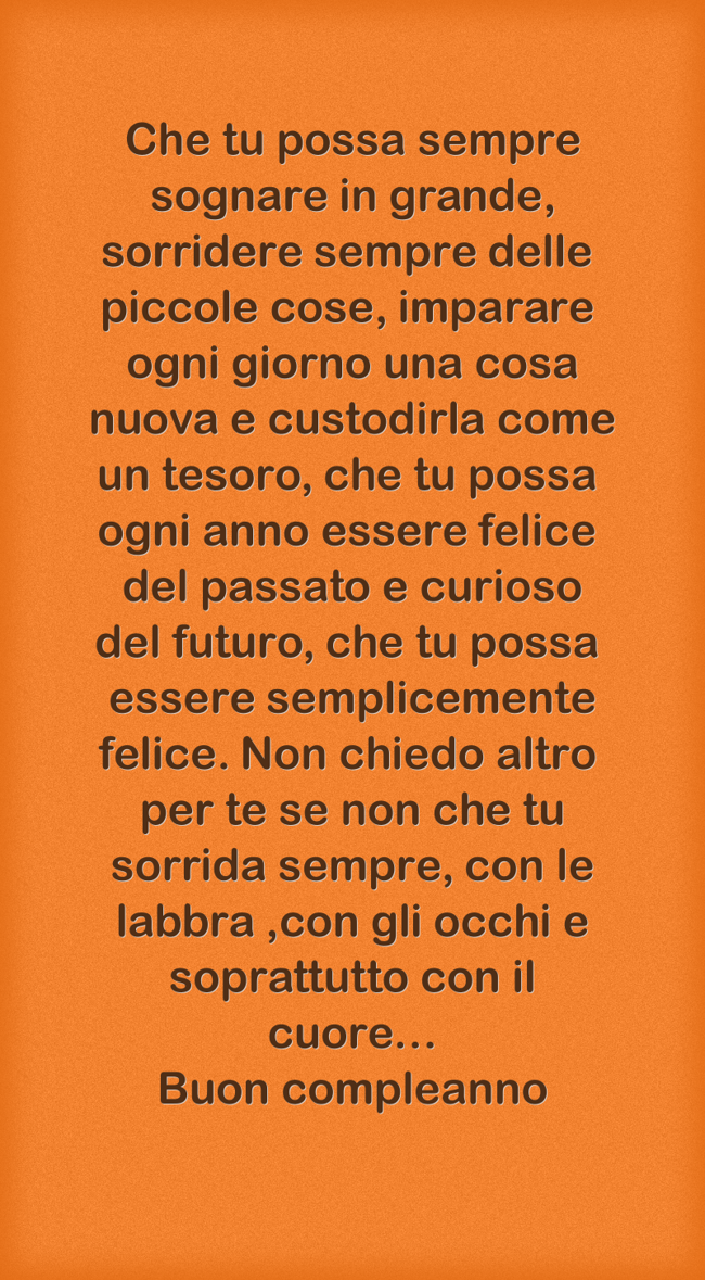Che Tu Possa Sempre Sognare In Grande