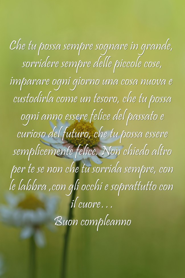 Che Tu Possa Sempre Sognare In Grande