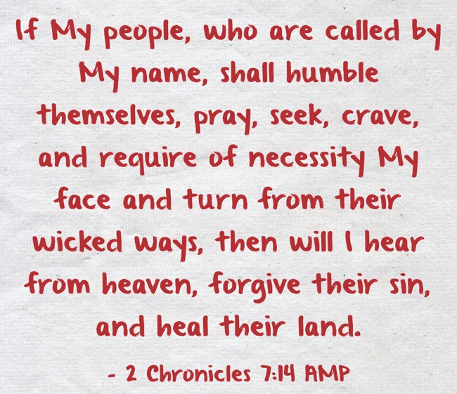 If My people, who are called by My name, shall humble - Quozio