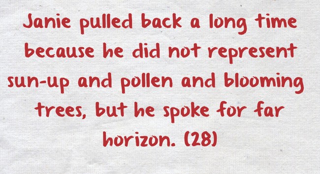 Janie pulled back a long time because he did not represent - Quozio