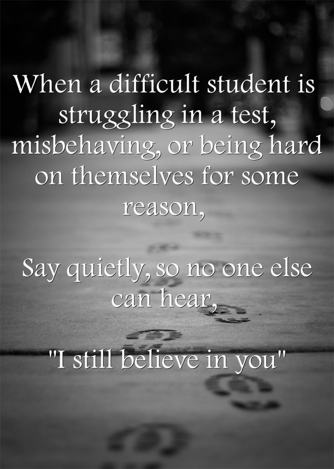 When a difficult student is struggling in a test, - Quozio