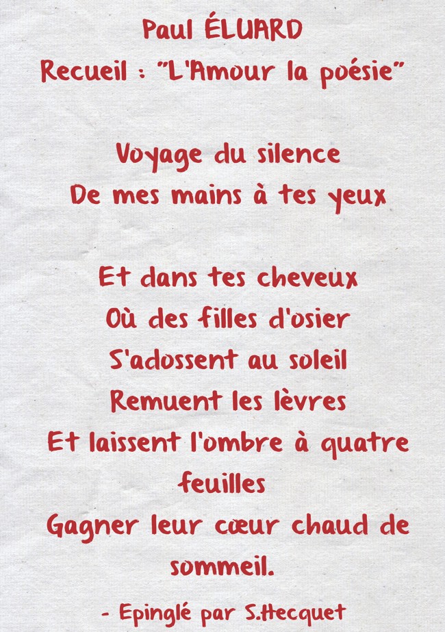 Paul Eluard Recueil L Amour La Poesie Voyage Du Silence Quozio