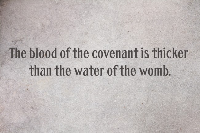 the blood of the covenant is thicker meaning
