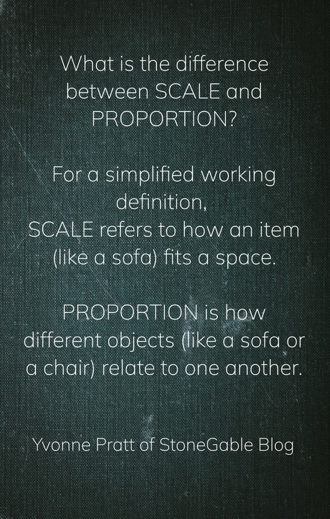 What is the difference between SCALE and PROPORTION? For a Quozio