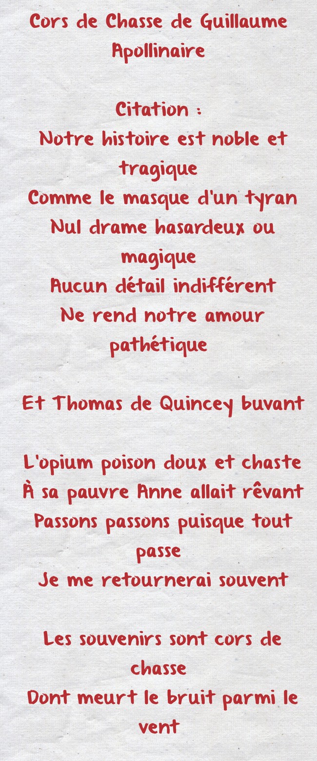 Cors De Chasse De Guillaume Apollinaire Citation Notre Quozio