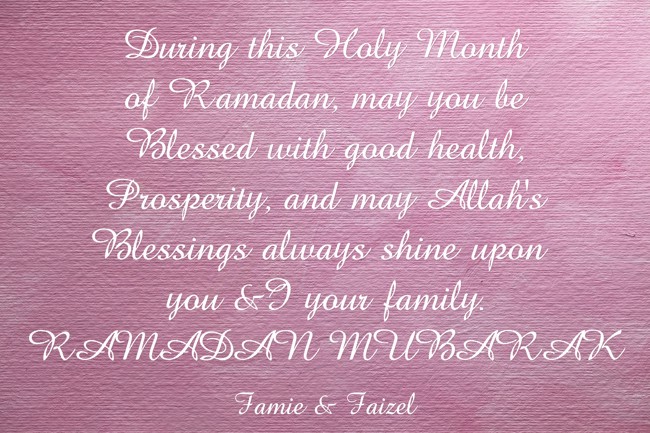 During this Holy Month of Ramadan, may you be Blessed with - Quozio