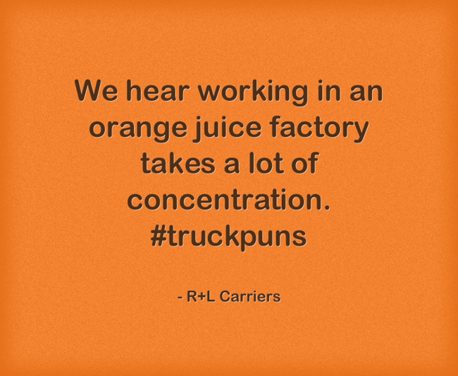 We hear working in an orange juice factory takes a lot of Quozio