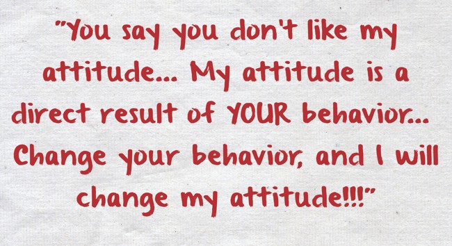 how do i change my attitude