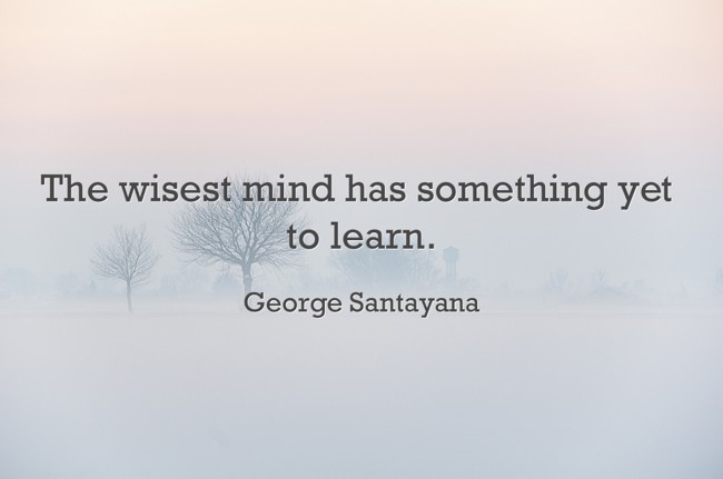 The wisest mind has something yet to learn. - Quozio