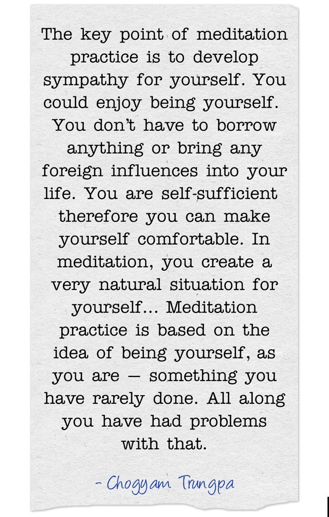 The key point of meditation practice is to develop sympathy Quozio