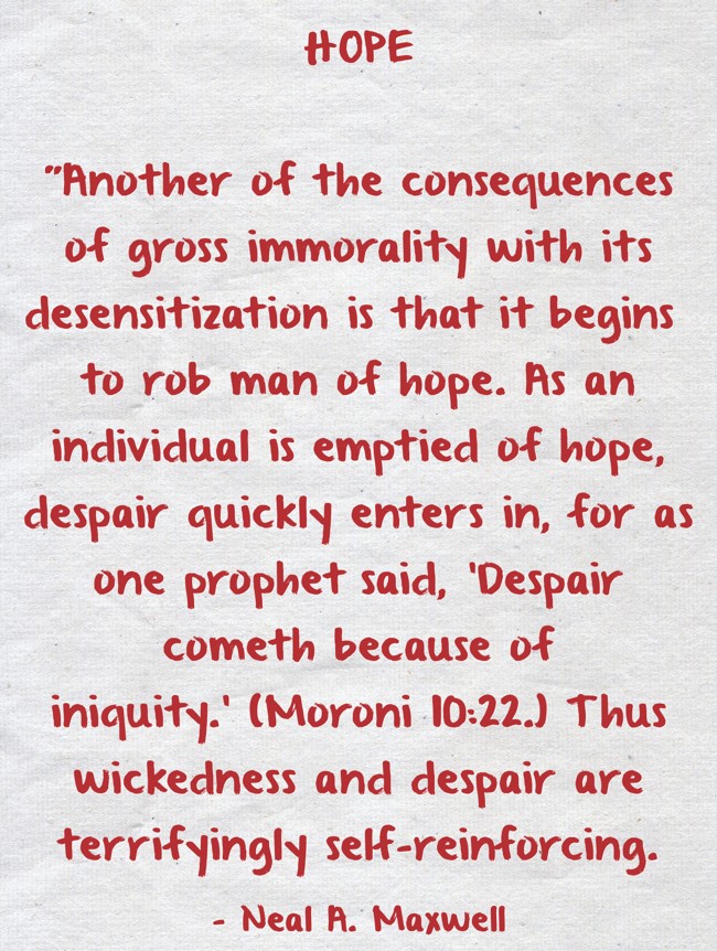 HOPE Another Of The Consequences Of Gross Immorality With Quozio