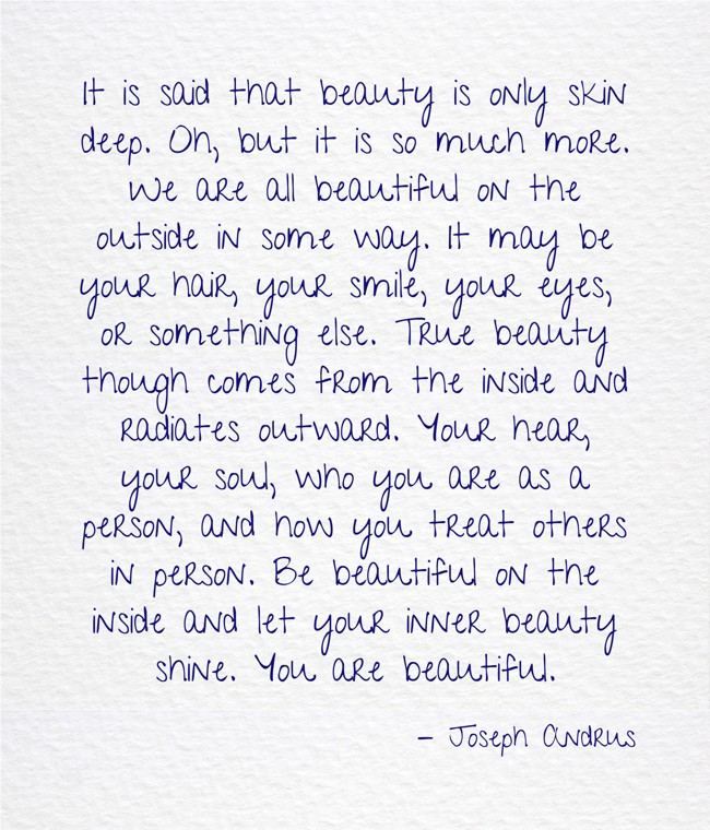Beauty Is Only Skin Deep Essay