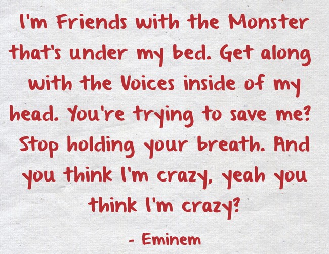 I'm Friends with the Monster that's under my bed. Get along Quozio