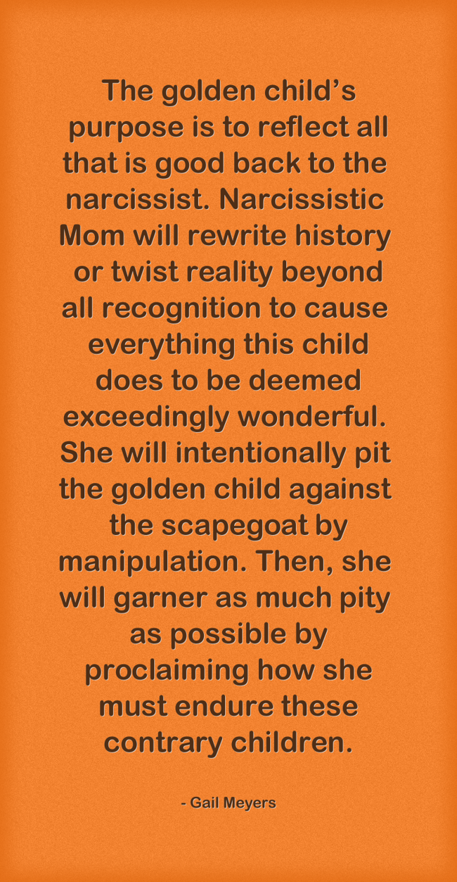 The golden child’s purpose is to reflect all that is good Quozio