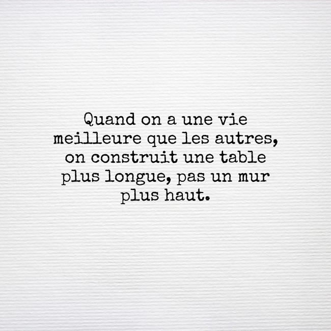 Quand on a une vie meilleure que les autres, on construit Quozio