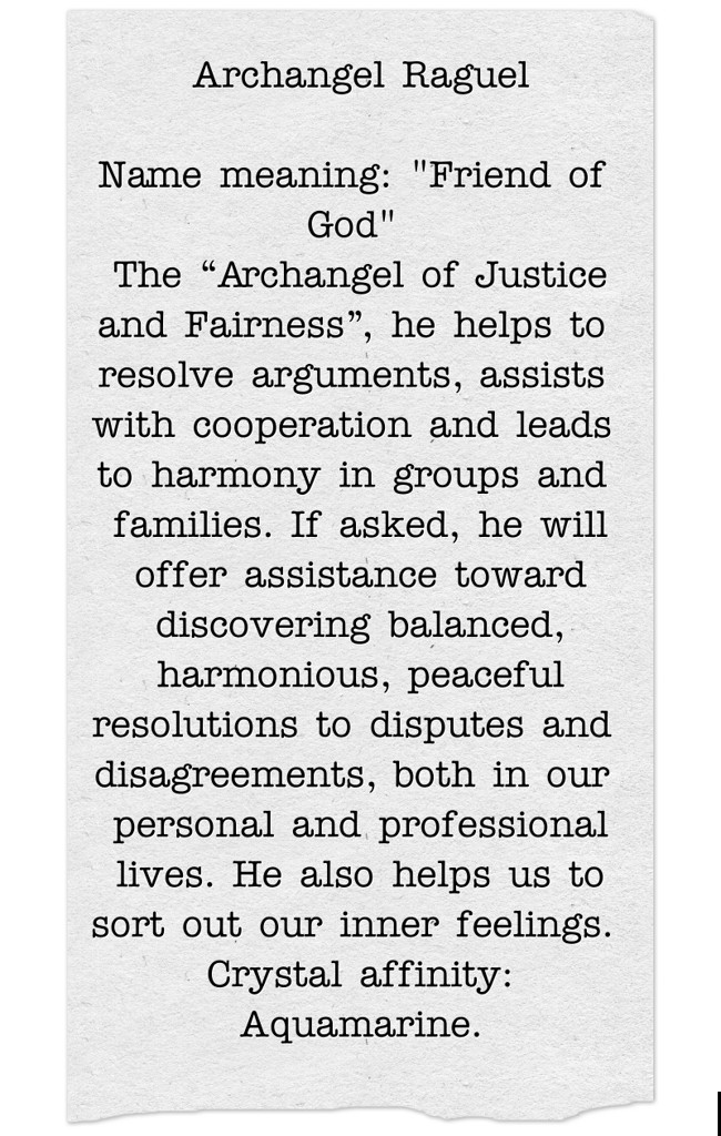 Archangel Raguel Name meaning "Friend of God" The Quozio