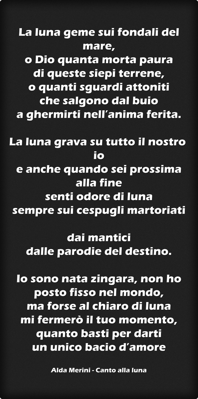 Bettina - CANTO DELLA LUNA PIENA: Diana disse a sua figlia Aradia: è vero  che tu sei uno spirito, Ma tu sei nata per essere ancora mortale E tu devi  andare sulla