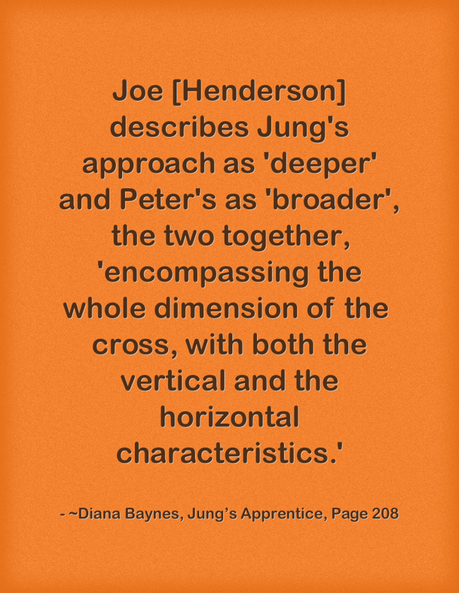 Joe [Henderson] describes Jung's approach as 'deeper' and - Quozio