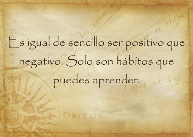 Es igual de sencillo ser positivo que negativo. Solo son - Quozio
