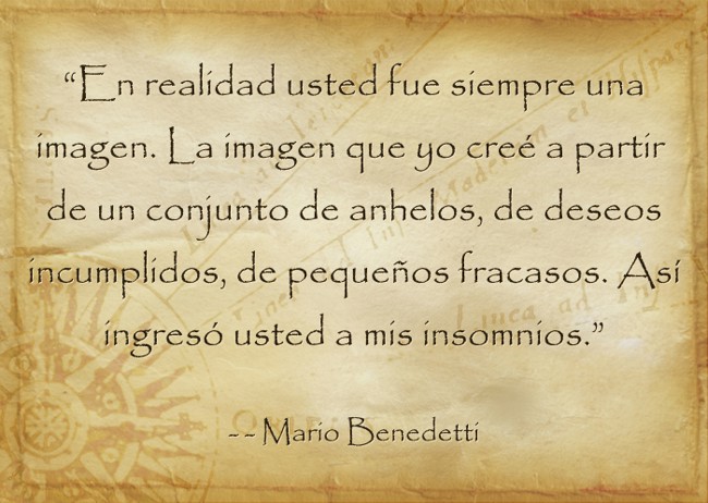 “En realidad usted fue siempre una imagen. La imagen que yo - Quozio