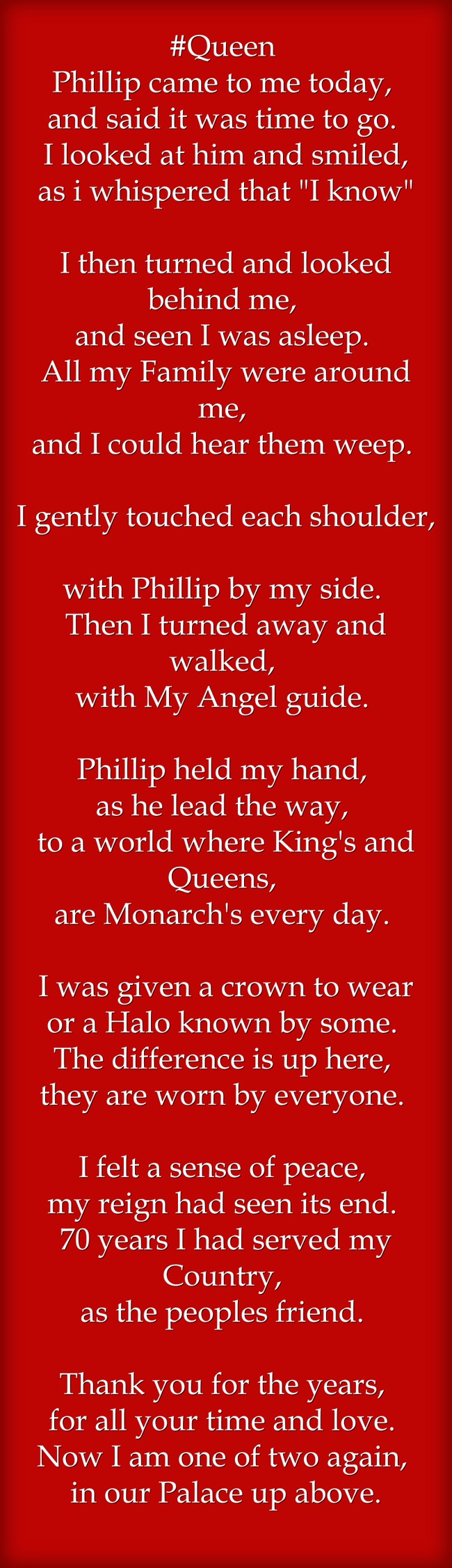 said Phillip me - to time it today, was Queen Quozio and to came