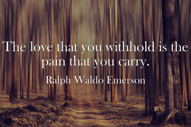 The love that you withhold is the pain that you carry. - Quozio