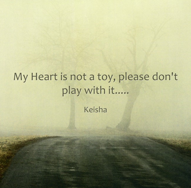 My Heart is NOT a playgroundDONT play with it