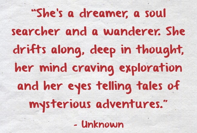 She's a dreamer, a soul searcher and a wanderer. She - Quozio