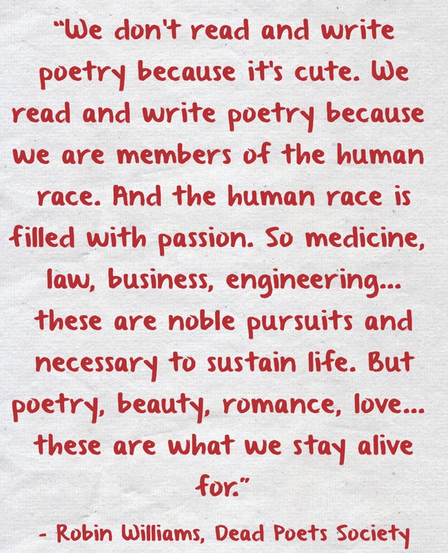 Why read Dead Poets Society?