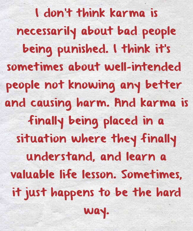 Bad people and bad situations come randomly in life but never