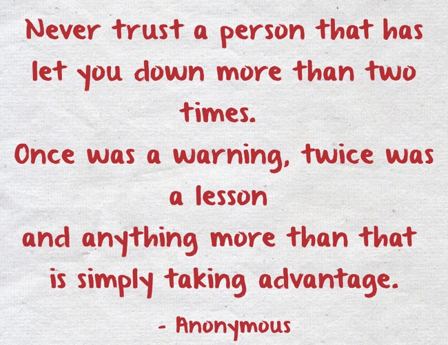 anonymous quotes about trust