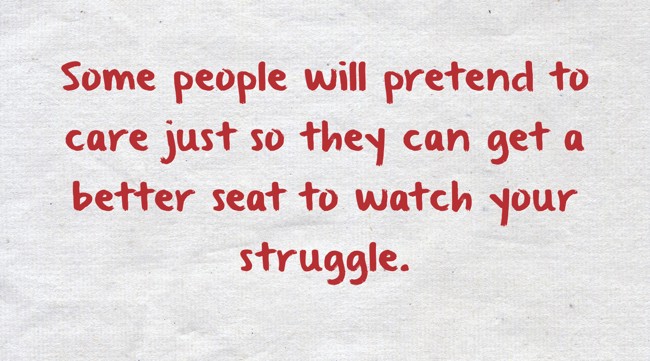 Some people will pretend to care just so they can get a - Quozio