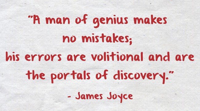 "A man of genius makes no mistakes; his errors are - Quozio