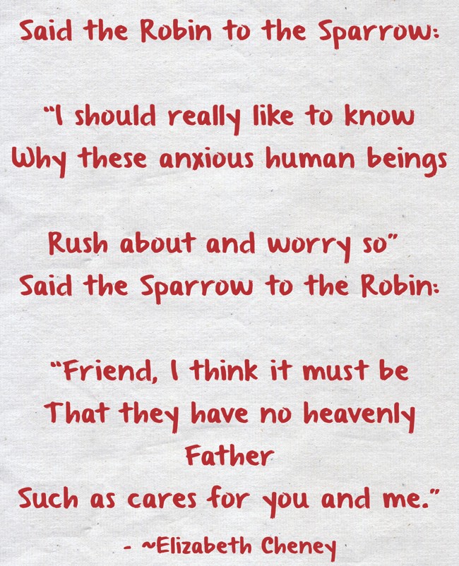 Said the Robin to the Sparrow: “I should really like to - Quozio