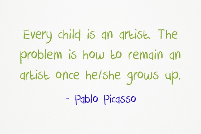 Problem Artist Every child is an artist. The problem is how to remain an - Quozio