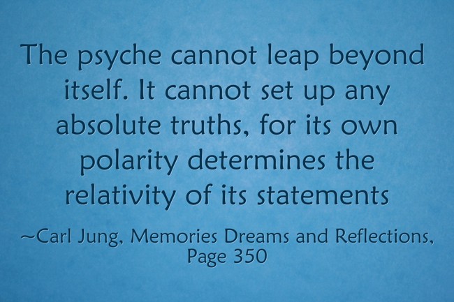 The psyche cannot leap beyond itself. It cannot set up any - Quozio