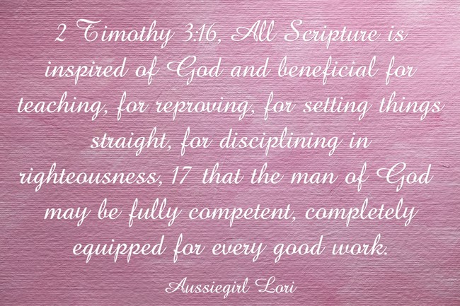 2 Timothy 3:16, All Scripture is inspired of God and - Quozio