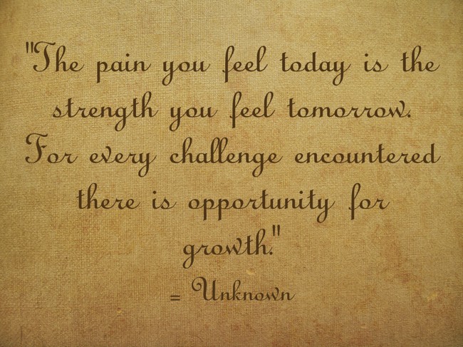 The Pain You Feel Today Will Be The Strength You Feel Tomorrow