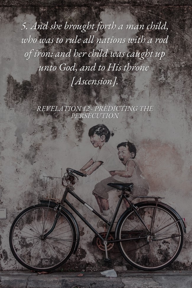 5. And she brought forth a man child, who was to rule all Quozio