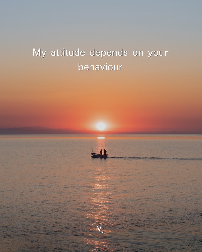 My Attitude Depends On Your Behaviour Meaning In Urdu