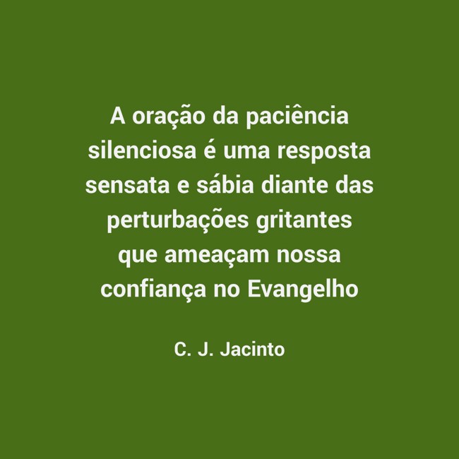 Paciência - Haja Paciência - Direito Constitucional I